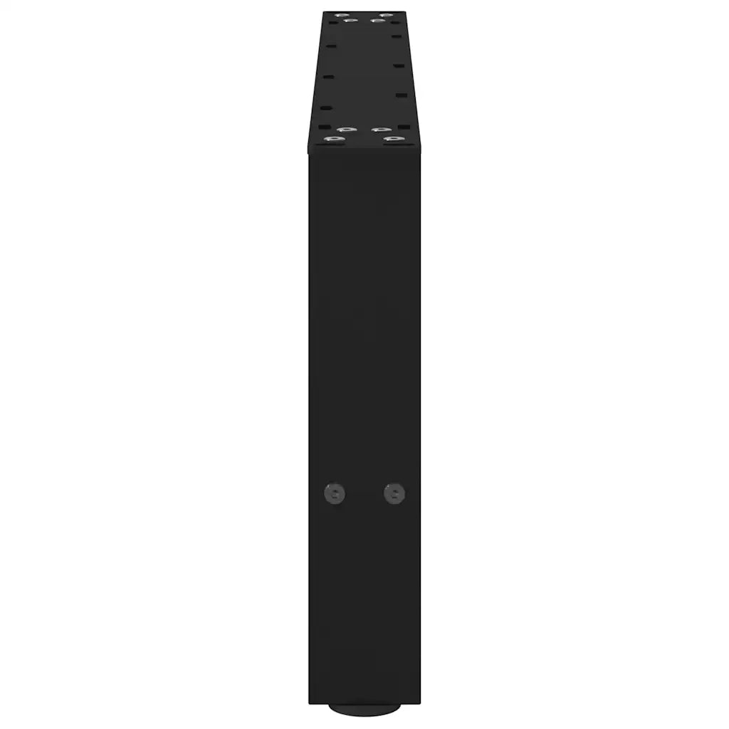 Gambe per Tavolino da Caffè Nere 2 pz 60x(30-31) cm Acciaio 4013264