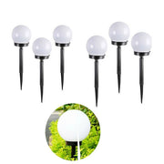 Trade Shop - 6 Lampione Solare 1 Led Giardino 10 Cm Picchetto Lampade Globo Esterni Te-b0164 -