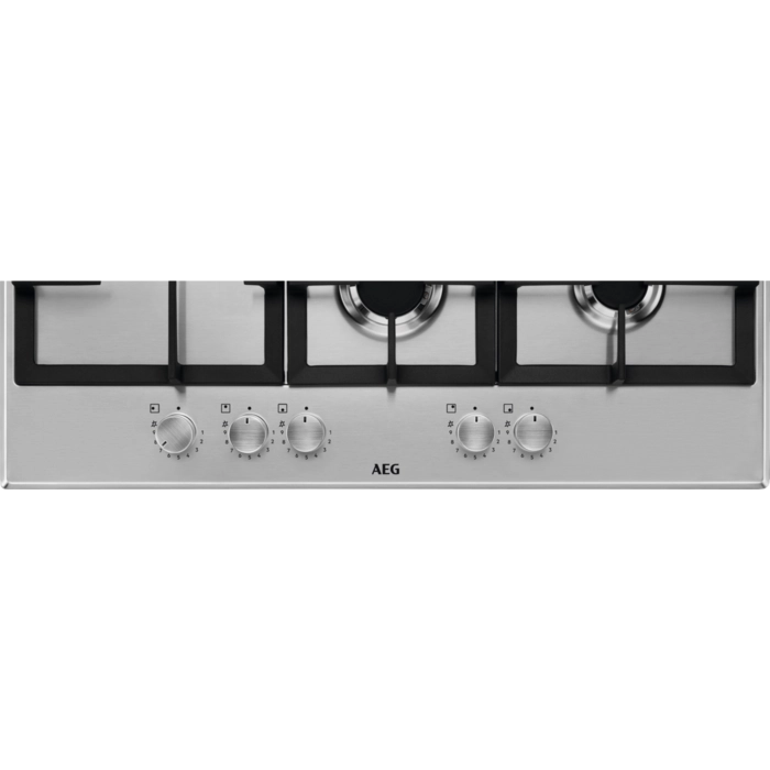 Aeg hgb75520sm piano cottura ad incasso 6000 slim profile 75 cm 5 fuochi colore inox