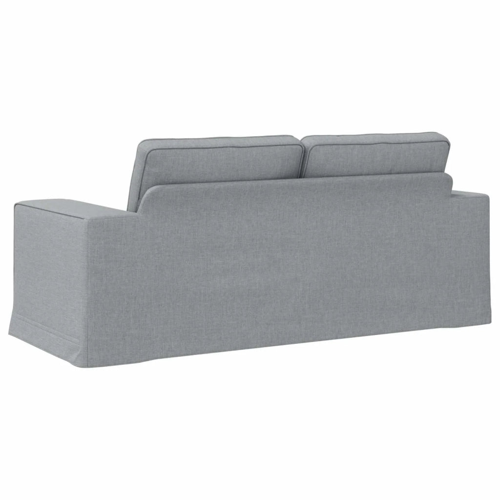 Divano Grigio chiaro 182 x 80 x 82 cm Tessuto