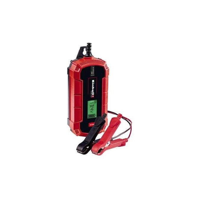Einhell 1002225 CE-BC 4 M Caricabatteria Auto Intelligente 12V 4A Batterie 3-120 Ah Gel AGM Piombo-Acido IP65 colore Rosso Nero