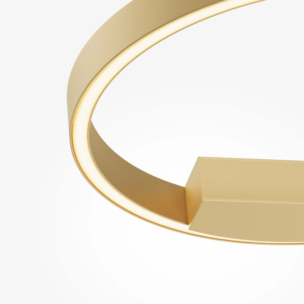 Maytoni Applique moderna Rim 1 luce LED integrato ottone alluminio