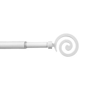 BASTONE METALLO D 12/9  70/120CM SPIRALE BIANCO