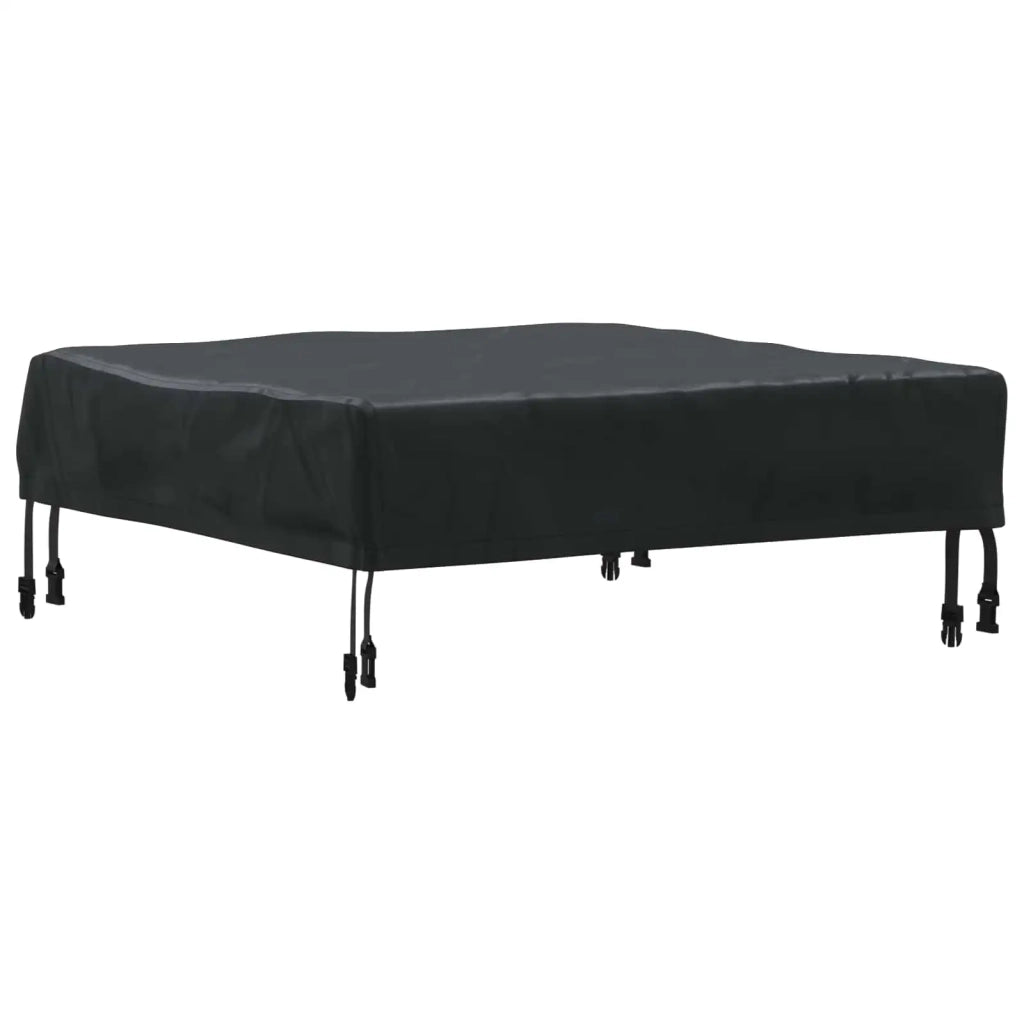 Copertura Tavolo Tinta unita Nero 72 x 72 x 15 cm Tessuto