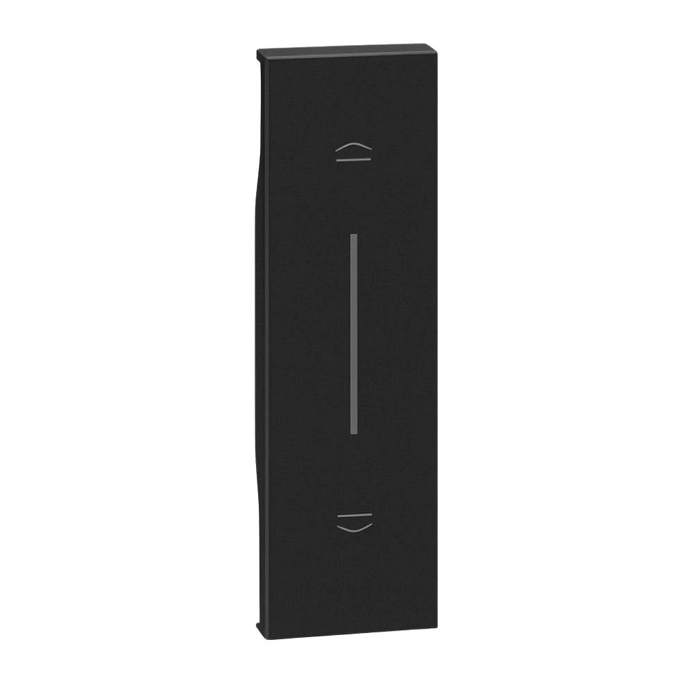 Bticino living now cover illuminabile 1 modulo per pulsanti e tapparelle *** colore nero, confezione 1