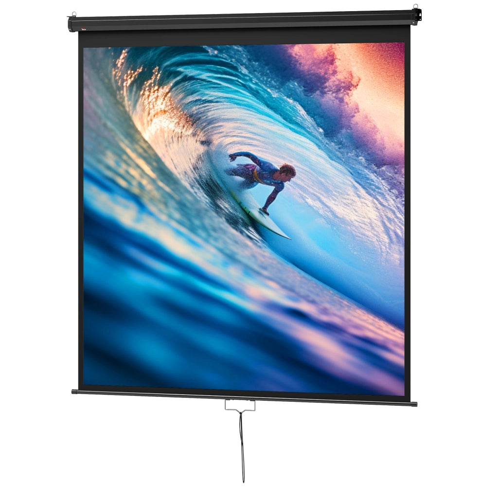Telo per proiezione 178x178 cm 99 pollici 1:1 HD 4K per home cinema ¨C Minimal ¨C Grigio