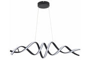 Lampada a sospensione doppia nera Quoto LED 40W Reality
