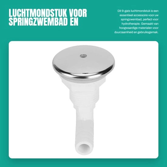 Accessorio per bagno in acciaio inossidabile - 9 fori - progettato per essere rimovibile - resistente agli sbalzi d'acqua - facile da pulire