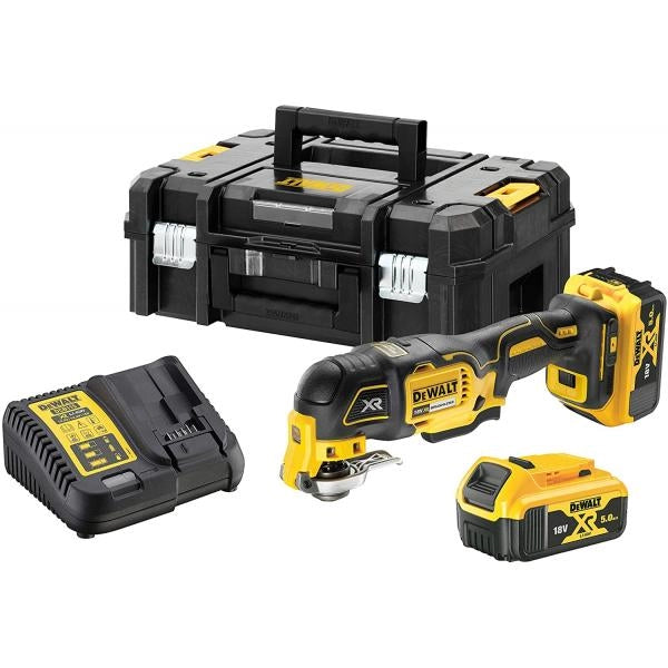 MULTIFUNZIONE DEWALT 18V CON 2 BATTERIE DA 5 AH E ACCESSORI - DCS356P2
