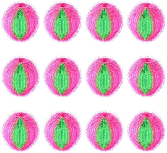 Racchetto per capelli di animale - 12 pezzi - Faccia in nylon di alta qualità