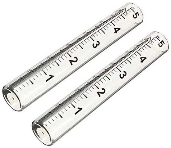 Misuratore di Pioggia Transparente - Pluviometro - Misuratore di Pioggia in Vetro - Misuratore di Pioggia con Stazione di Rilevamento - Misurazioni Precise - Ideale per Giardini - Misuratore di Nevicate