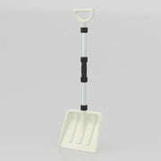 Pala da neve trasferimento leggera con manico ergonomico e asta in alluminio pesante, Pala da neve portatile per vialetti-Utensili