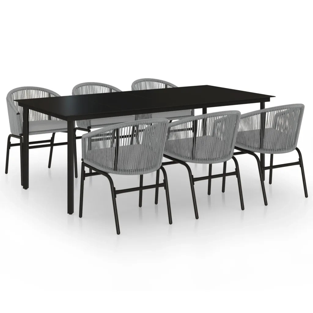 Set Mobili da Pranzo da Giardino 7 pz Antracite 3099237