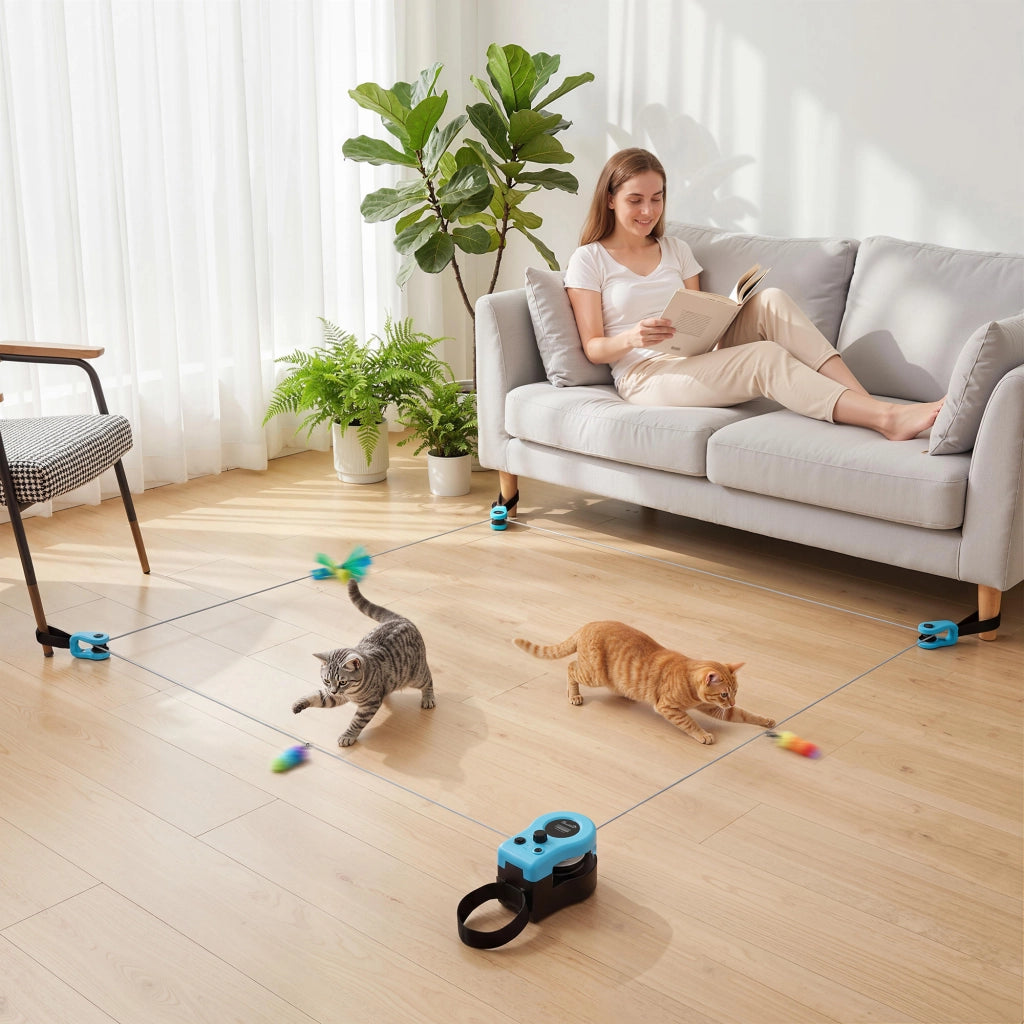 Giocattolo Automatico per Gatti Telecomando ¨C zephmum ¨C Nero