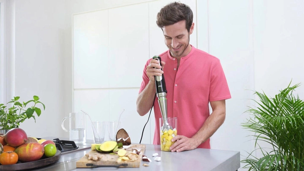 Braun MQ9187XLI MultiQuick 9 Frullatore ad Immersione 1200 W 0,6 L 3 velocita' ActiveBlade lavastoviglie colore Nero Acciaio Inox