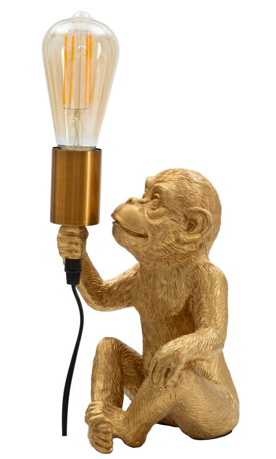 Lampada da Tavolo Monkey 17x14,5x25 cm in Poliresina