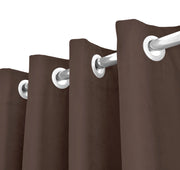Tenda Semioscurante 140 x 290 Cm Moderne Con Occhielli  Marrone - 1 Tenda
