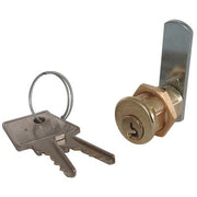 SERRATURA A CILINDRO LEVA DRITTA 21 MERONI - OTTONE SATINATO F.MM 16 L.MM 16- 2 pezzi