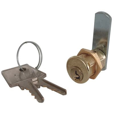 SERRATURA A CILINDRO LEVA DRITTA 21 MERONI - OTTONE SATINATO F.MM 16 L.MM 16- 2 pezzi