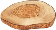 Disco decorativo in legno di olivo, rustico e multifunzionale, Ø 7-12 cm