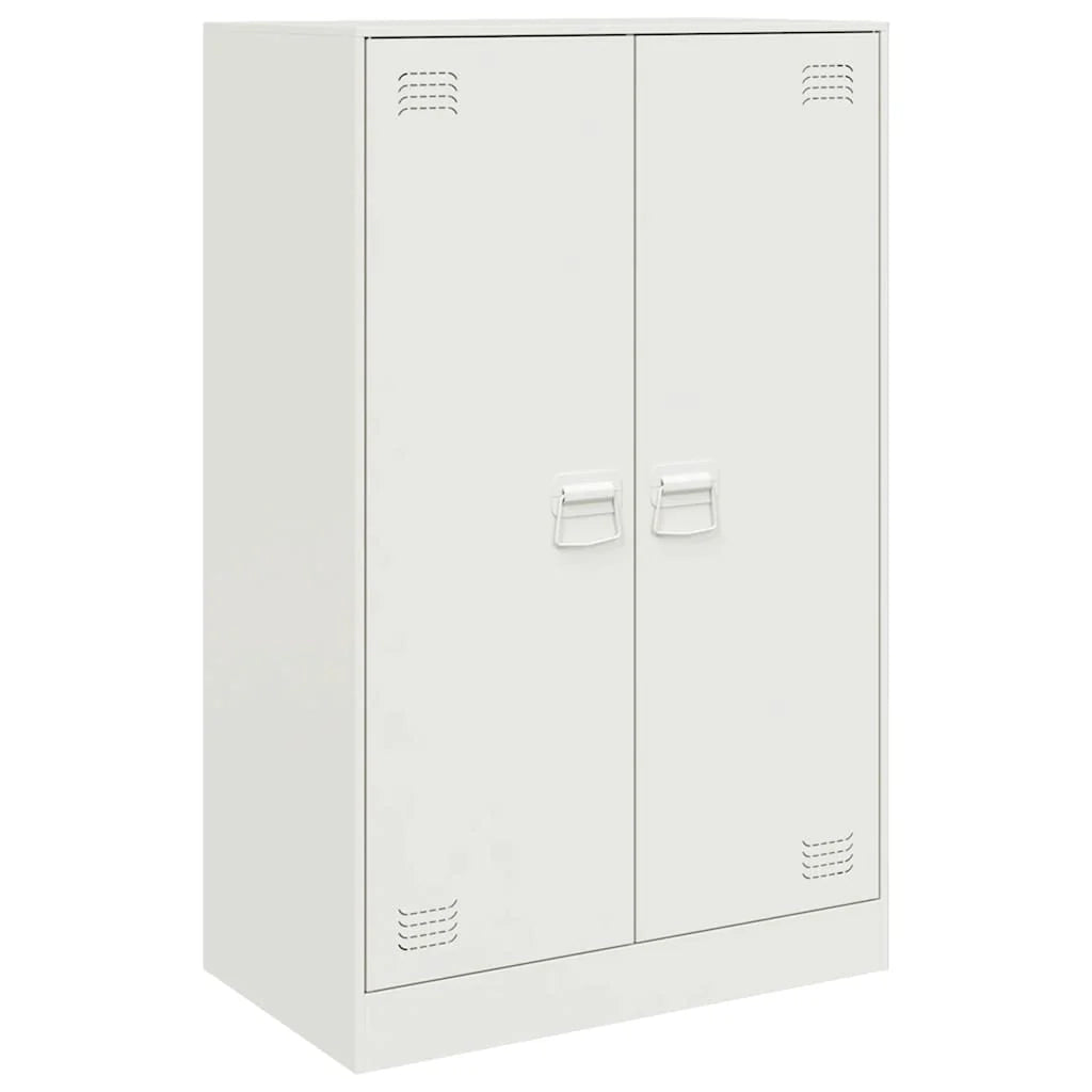 Buffet credenza cassettiera armadio mobile contenitore organizer per cucina soggiorno salotto 67 x 39 x 107 cm acciaio bianco 02_0030383