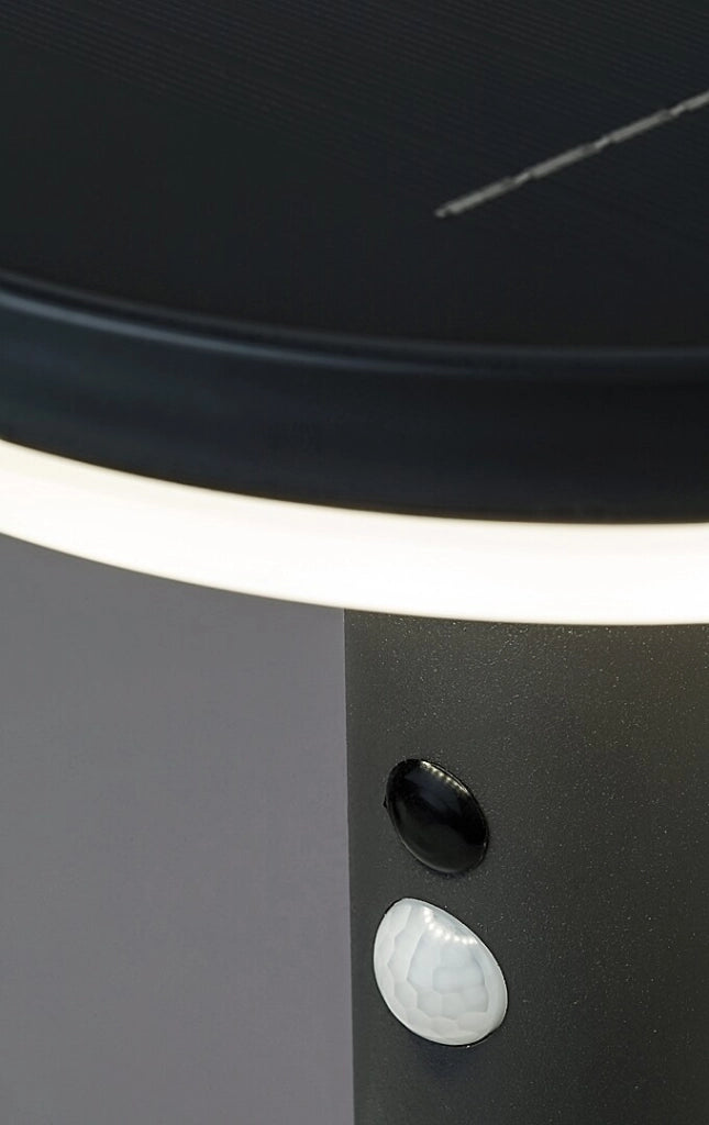 Applique LED solare 10W con sensore Alaska antracite