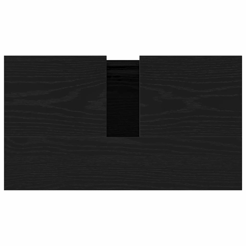 Armadio per Lavabo da Bagno Rovere Nero 58 x 33 x 60 cm 862889