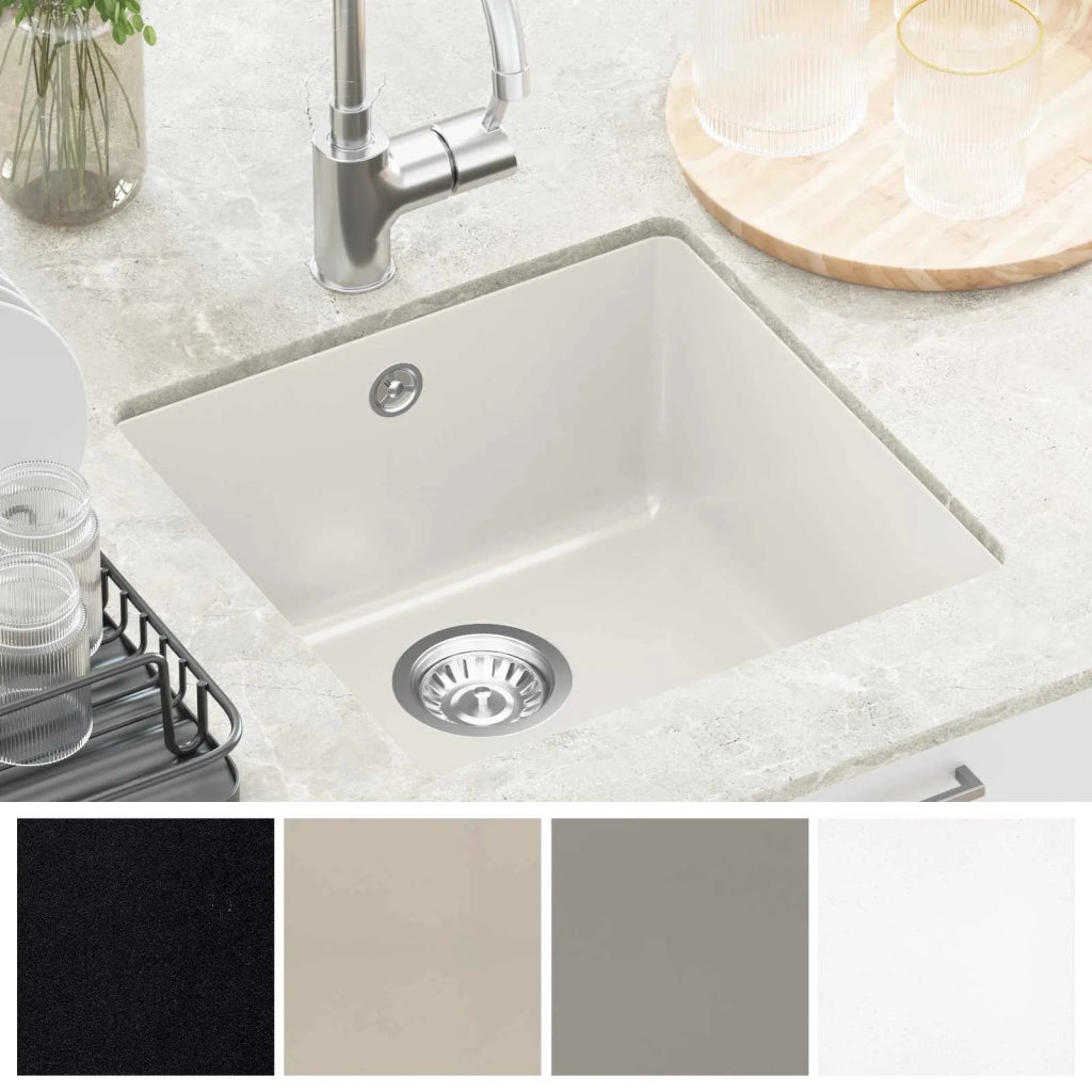 Lavello Bianco 430 x 460 mm 80% Quarzo e 20% Resina 42028423