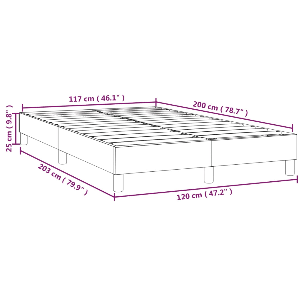 Struttura Letto a Rete a Molle Rosa 120x200 cm in Velluto 3120765