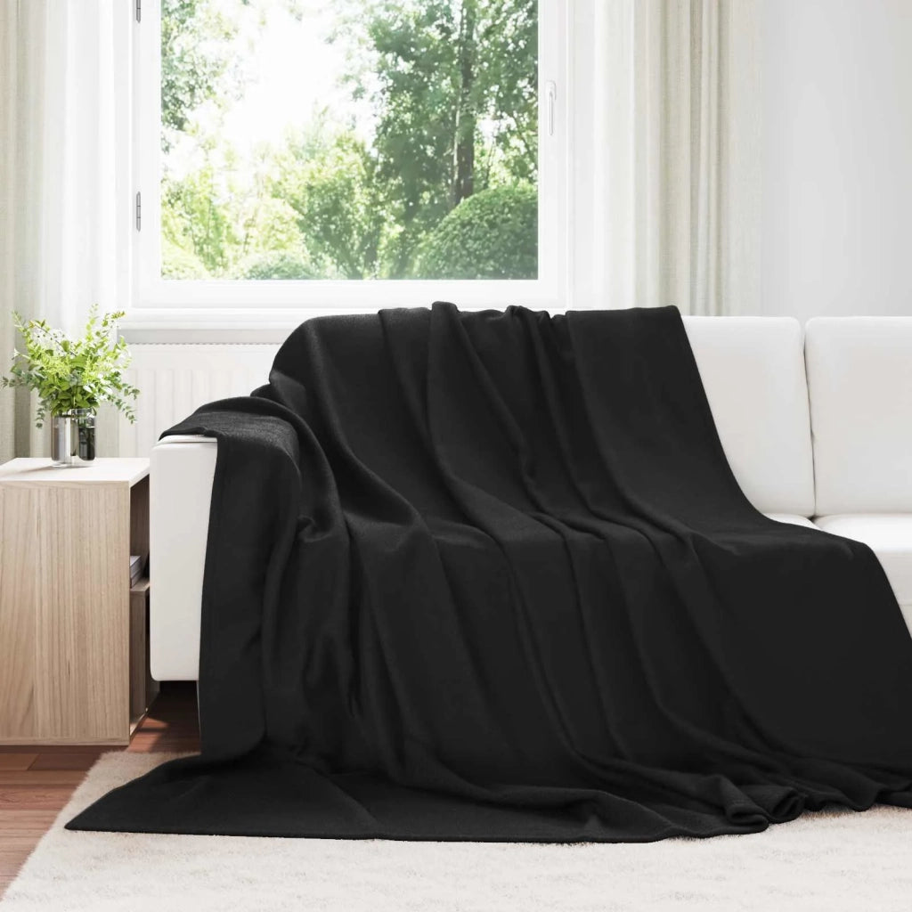 Coperta Nero 240 x 220 cm Panno 42017027