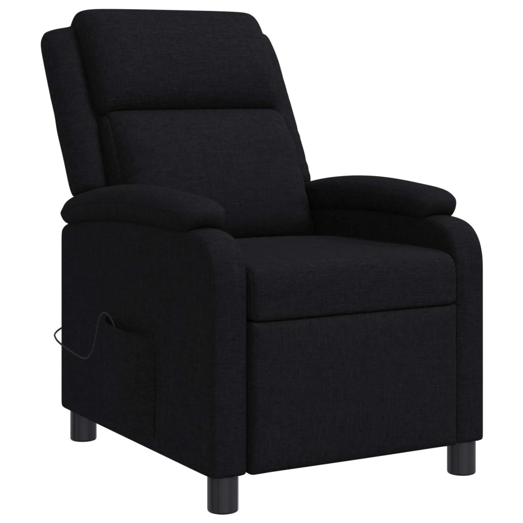 Poltrona Massaggiante Nero Tessuto 42034871