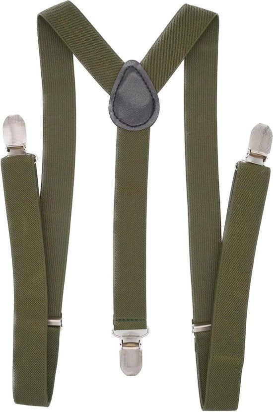 Attrezzo con cintura elastica da 1 pollice - Adattabile - a forma di Y - Verde Army - Stile e comodo