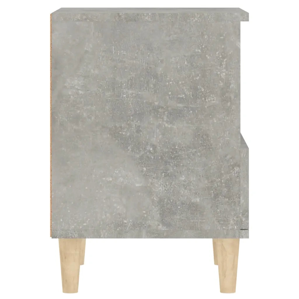 Set di 2 Comodini | Armadio da Notte | Mobiletto da notte Grigio Cemento 40x35x50 cm