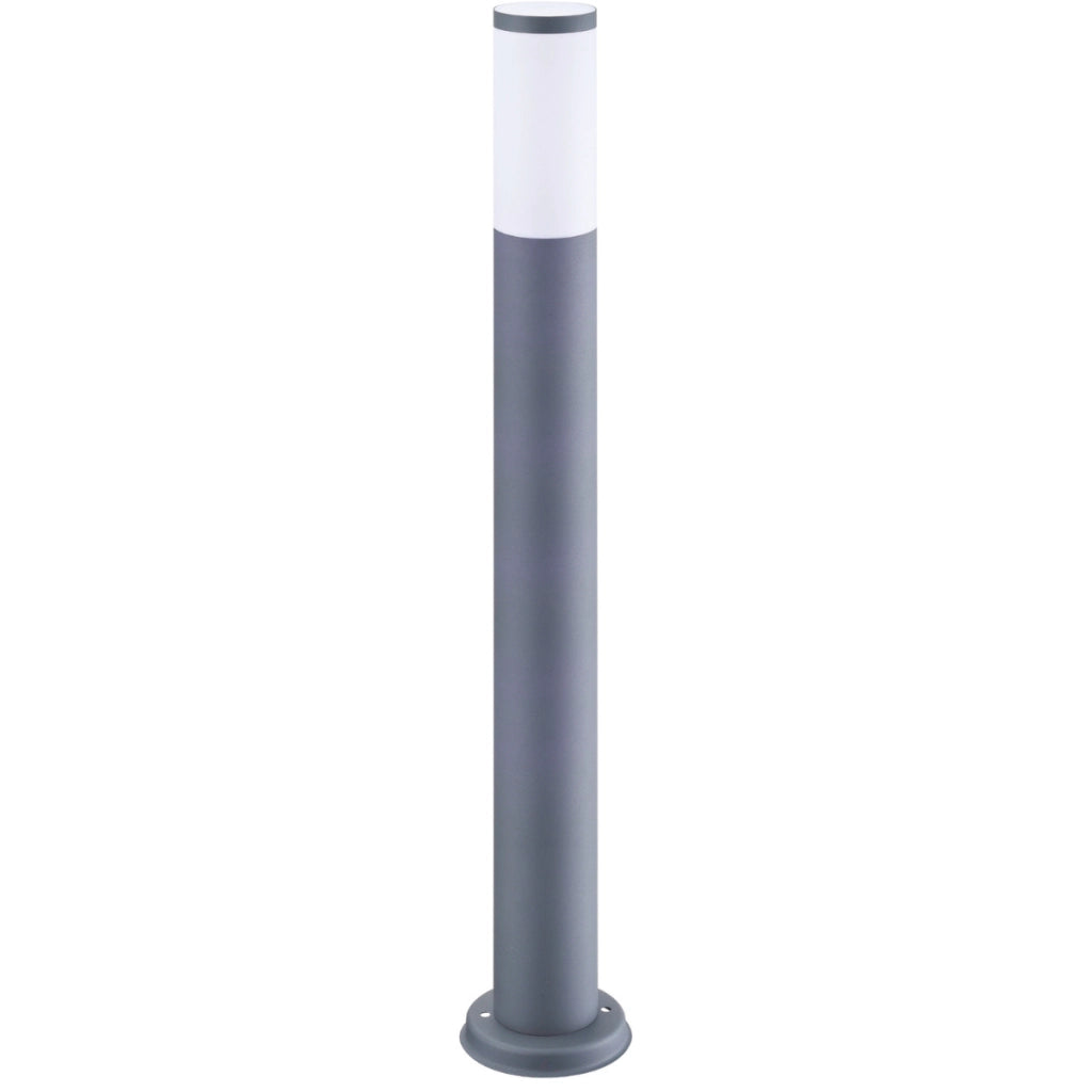 Lampione da esterno grigio 100cm E27 IP44 Oslo Polux