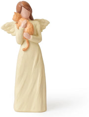 Figurina di gatto in ceramica 14,5 cm - Oggetto di ricordo - Regalo di simpatia - Statuetta di gatto - Monumento commemorativo per la perdita - Oggetto da collezione dipinto a mano