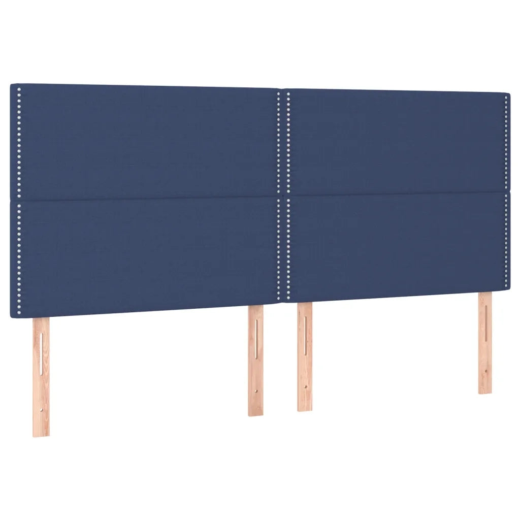 Giroletto a Molle con Materasso Blu 200x200 cm in Tessuto 3128475