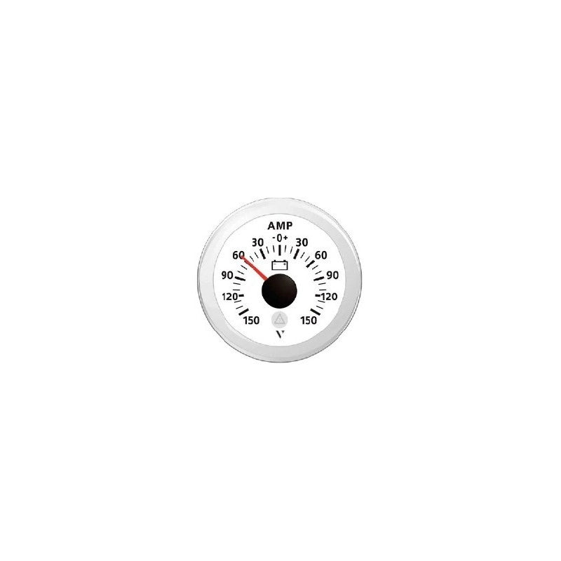 SHUNT 60A AMPEROMETER BLACK SCALE 60/0/60 AMP 12/24V