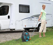 Hiaspel 15 m hiaspel ruimtebesparend - kamperen caravan watersport - adapter gangbare aansluitingen - Box Hiaspel