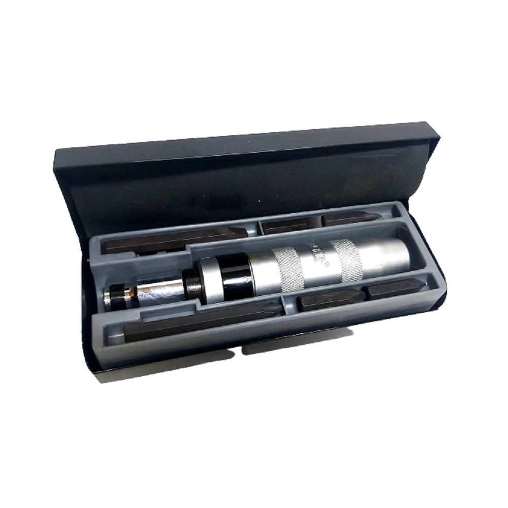 Trade Shop - Cacciavite Giravite Impatto Percussione Punte Reversibile 7 Pezzi Art. 251207 -