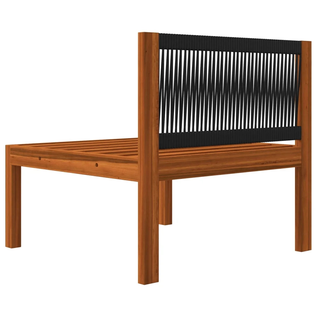 Set da giardino 4 pezzi con cuscini crema 63x63 cm