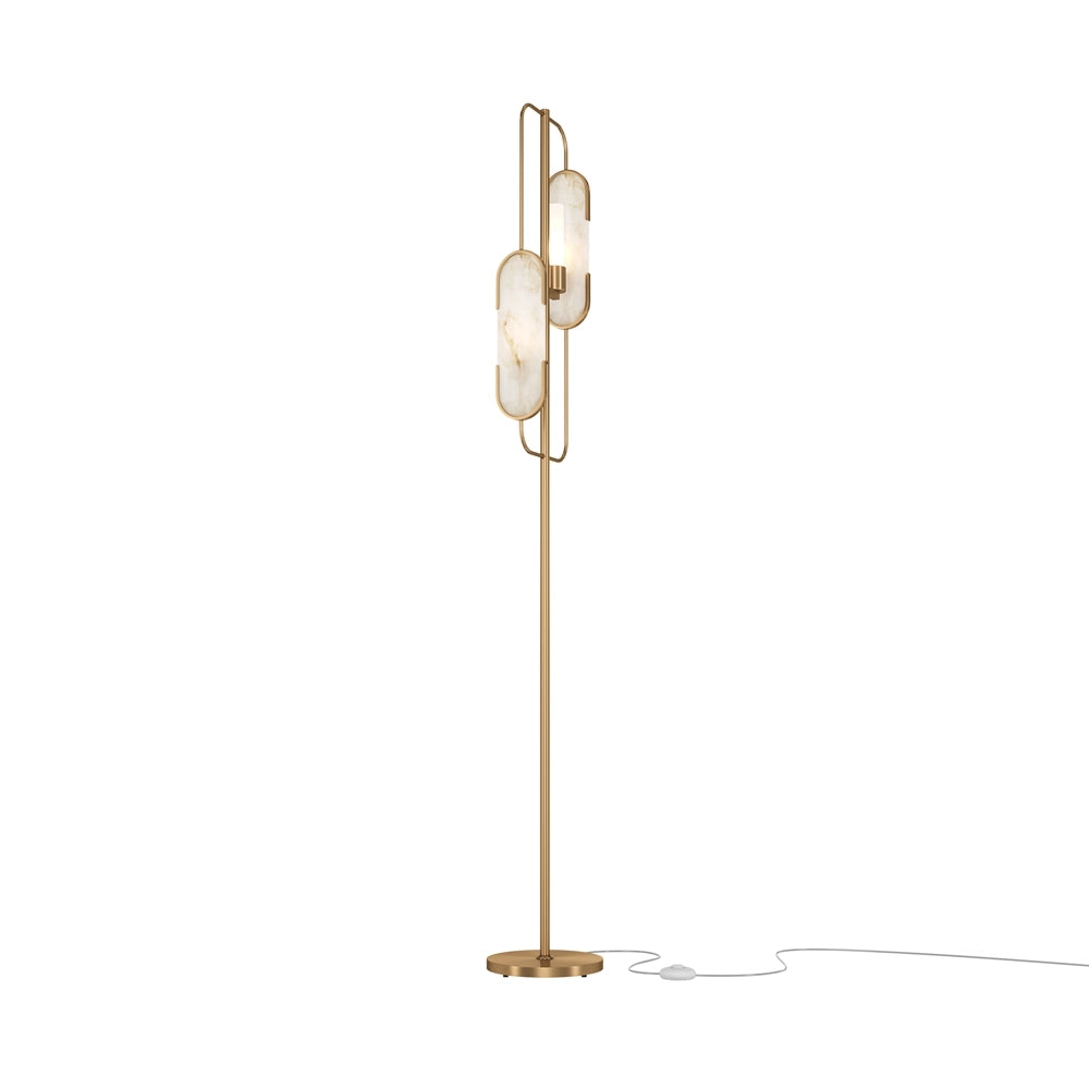 Lampada da terra Marmo oro ottone Maytoni MOD099FL-02G