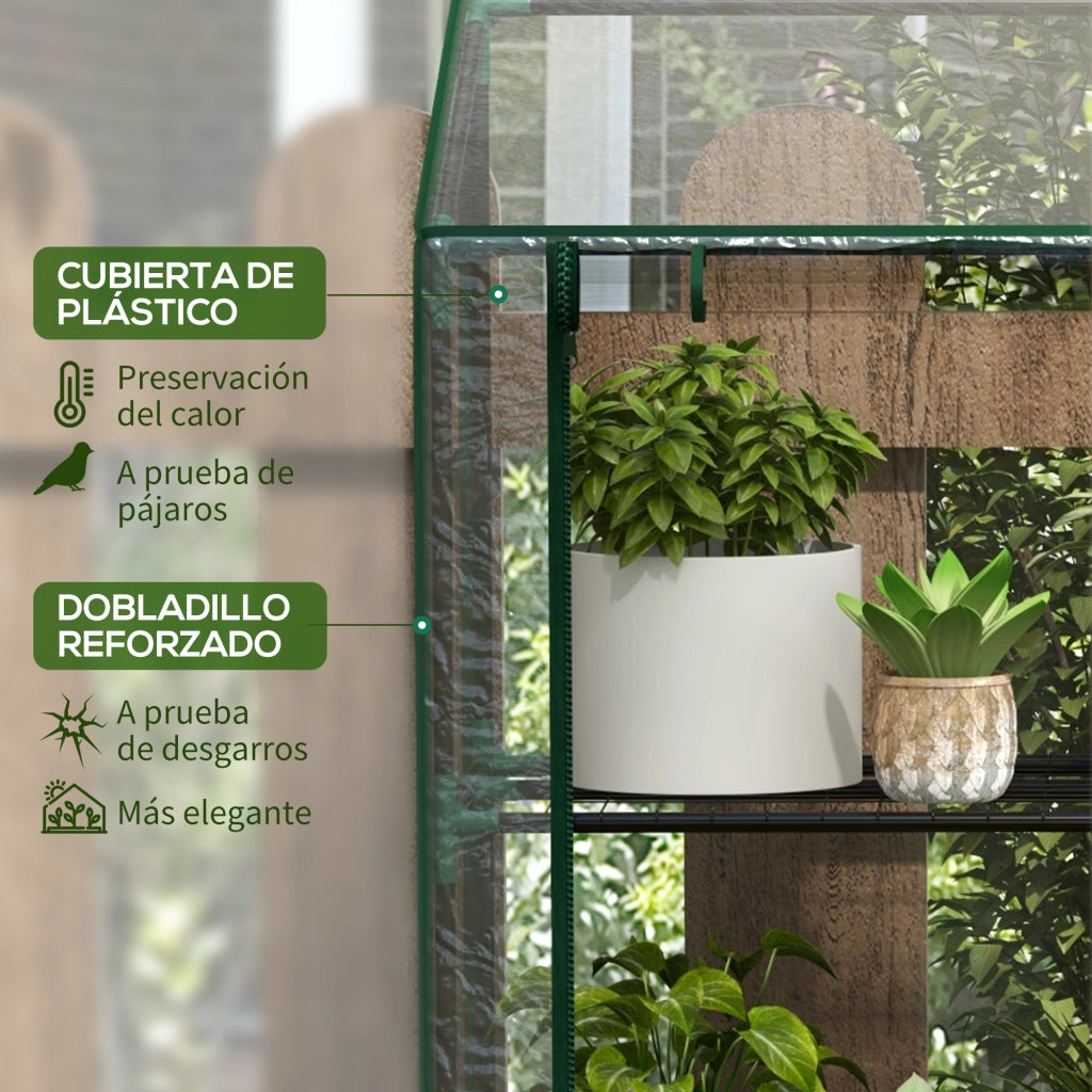 Serra da giardino 3 livelli ¨C Minimal ¨C 143x46x151 cm trasparente