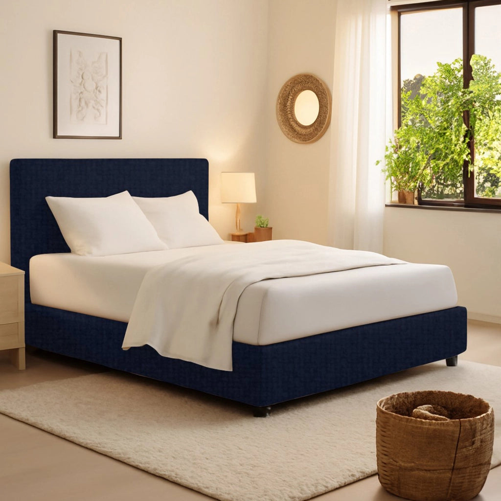 Bracknell, Letto Singolo Sfoderabile Made in Italy, Viola Scuro