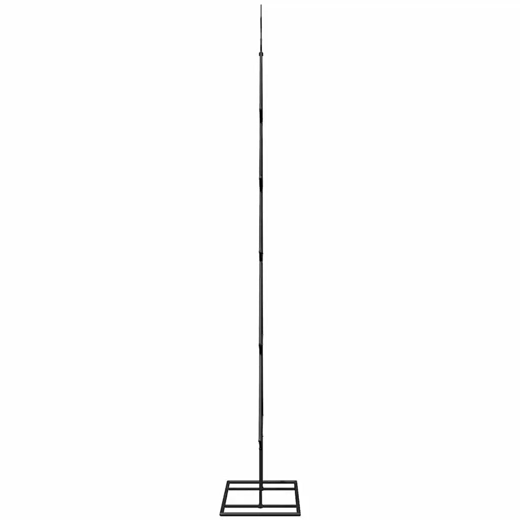 Albero di Natale in metallo con supporto Nero 150 cm Acciaio 42019189