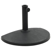 Base per Parasole Semicircolare in Poliresina 9 kg Nero 45198