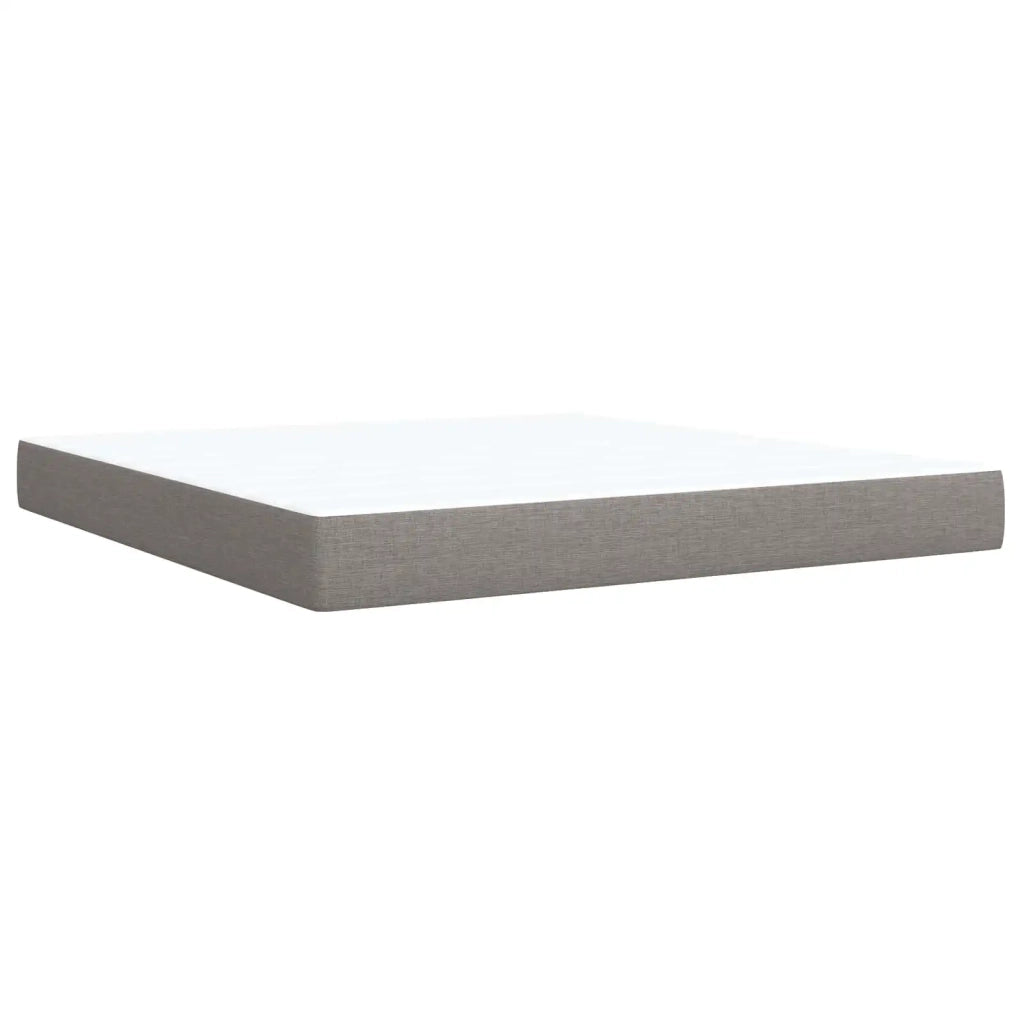 Letto box spring con materasso Tortora 180 x 200 cm Tessuto 3450541