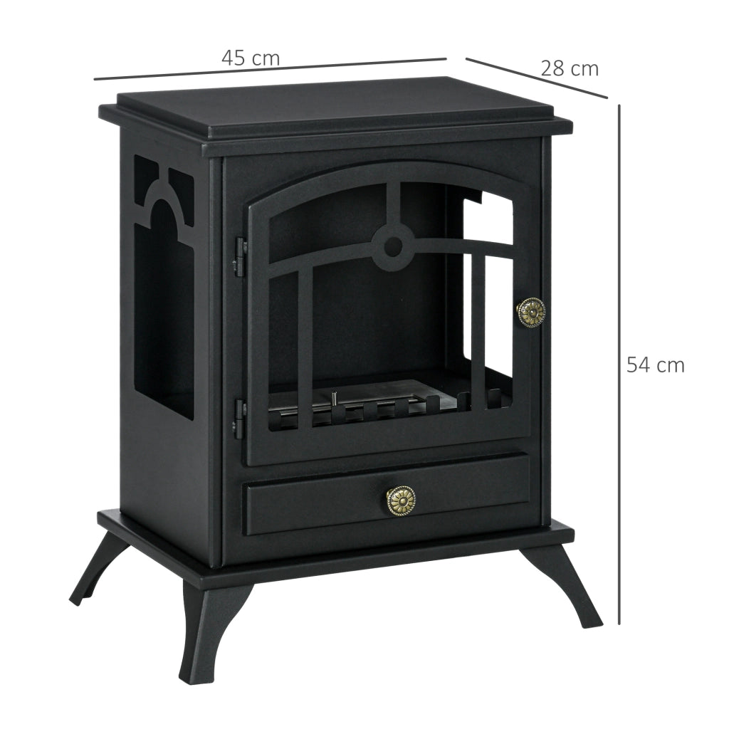Caminetto bioetanolo ¨C Minimal ¨C Nero 45x28x54 cm