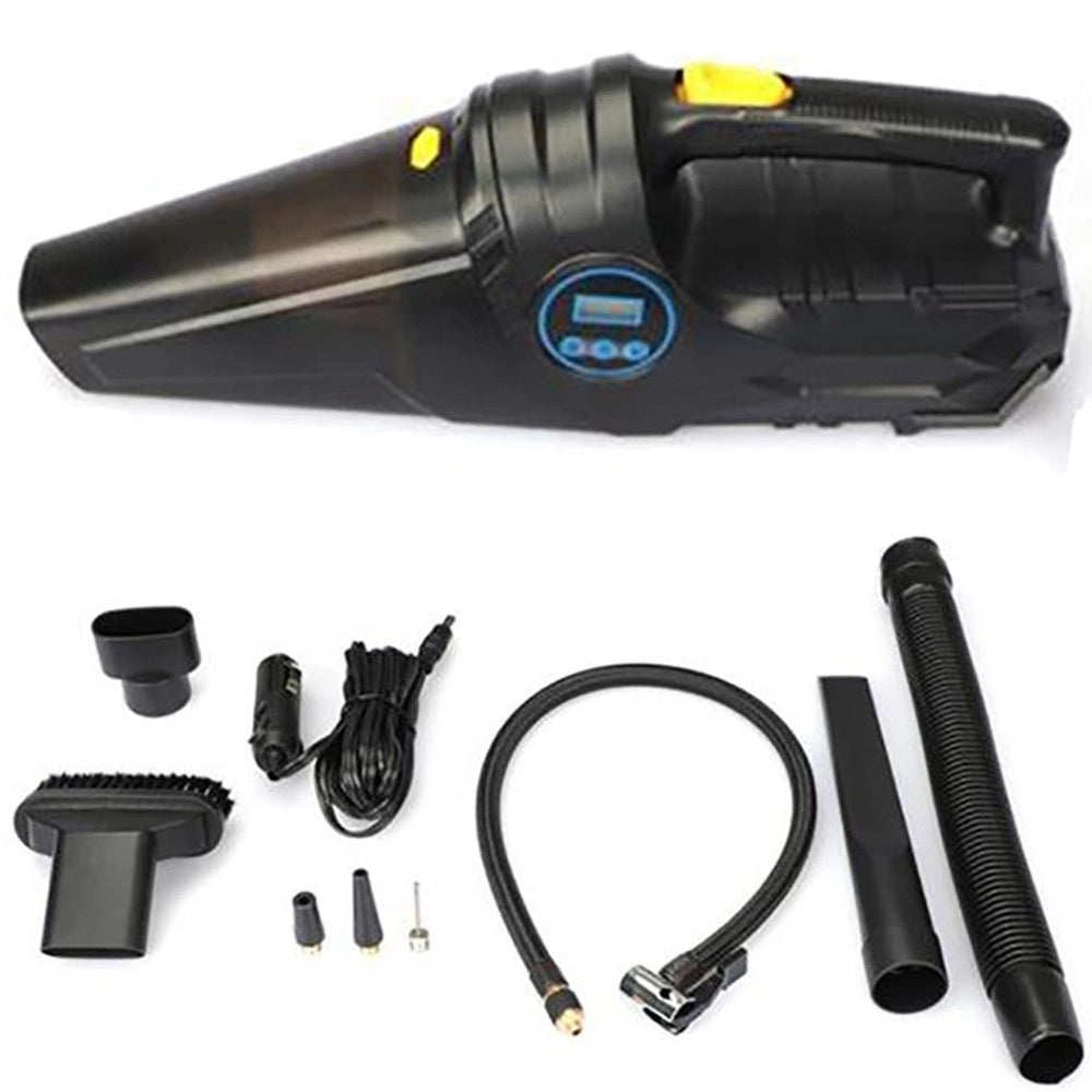 Trade Shop - Aspirapolvere Per Auto Con Compressore Aria 120w Ricaricabile Senza Fili 12v -