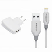 Trade Shop - Kit Caricabatterie + Cavo Usb Connettore Lightning 10w 2.1a 1mt Maxtech Ca-s035 -