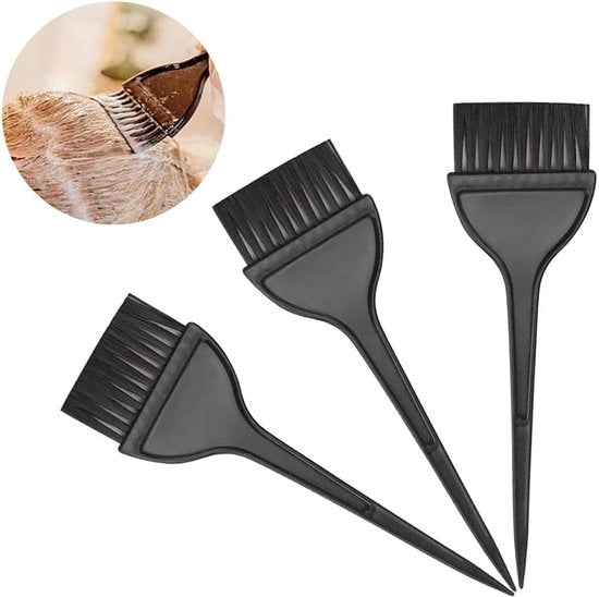 Set di 3 spazzole per capelli per parrucchiere o uso domestico